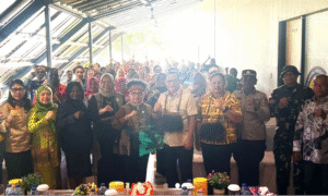 PLBN Sota Sambut Menteri PPPA