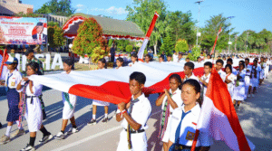 kirab bendera wini 1