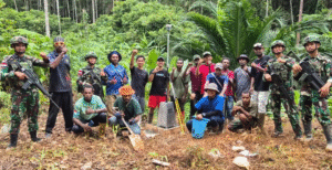 PLBN Yetetkun Dukung Survei BIG 20 Pilar Batas RI-PNG Terpasang