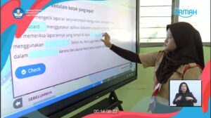 kelas interaktif ilustrasi