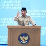 Presiden RI Prabowo Subianto membuka sekaligus memberikan arahan pada Rapat Koordinasi Nasional (Rakornas) Pemerintah Pusat dan Daerah Tahun 2026 di Sentul International Convention Center (SICC), Kabupaten Bogor, Jawa Barat, Senin (2/2/2026). (Foto: Puspen Kemendagri)