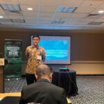 Environmental Engineering expert from Universitas Pertamina (UPER), Ir. I Wayan Koko Suryawan, Ph.D., delivers a scientific paper presentation at the 4th International Conference on Environmental Sustainability Through Waste and Recycling (ENSURE), held on April 13–15, 2026, in Boston, Massachusetts, United States. (Photo: UPER Documentation)