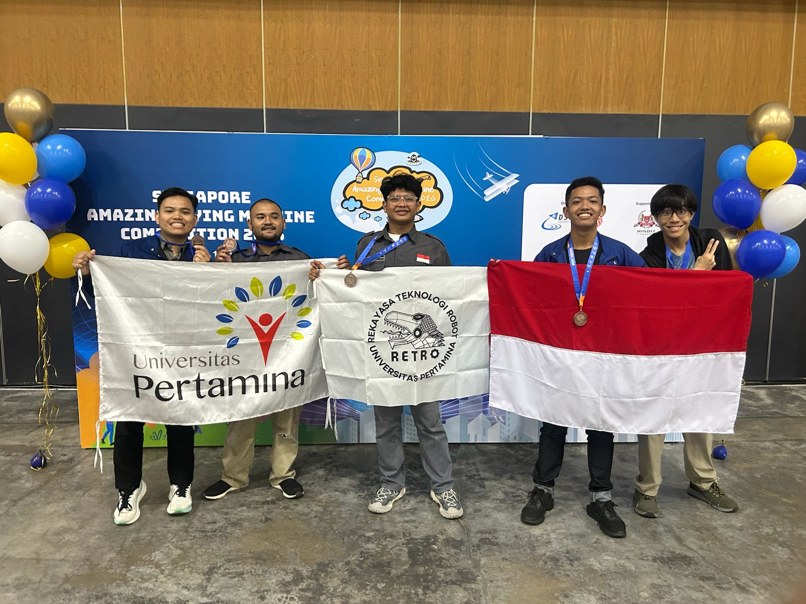 The RETRO Team from Universitas Pertamina (UPER) during the SAFMC 2026 event. (Photo: Courtesy of UPER)